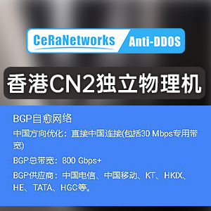 cera香港CN2高速独立物理机